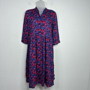 Marie Claire Dress Womens‎ S Floral Dark Romantic Cottagecore Retro Vacation